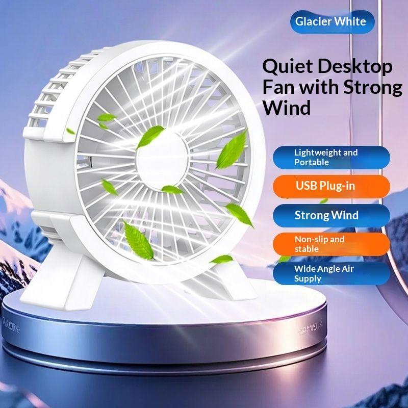 Cooling USB Fan Mini Quiet Portable Set of 1 for Student and Office Desktops