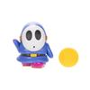 Super Mario 4-Zoll Actionfigur Blauer Shy Guy mit Münze