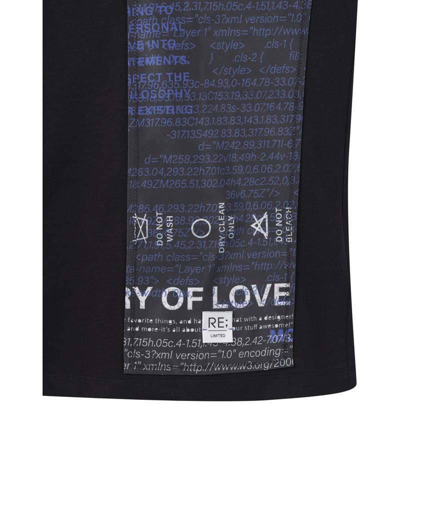 RECODE Graphic Patch T-Shirt_Rktam25617Bkx