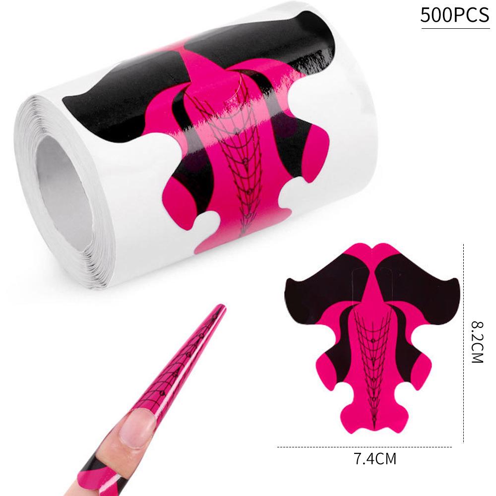 100 Cross-border Exclusive French Nail Extension Forms - Horseshoe & Rectangular Designs