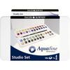 Coffret aquarelle - daler rowney - aquafine - 48 demi-godets - pinceau inclus - mixte