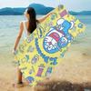 Anime D-d-doraemon Microfiber Blanket Quick Drying Beach Towels Oversized Printing Super Absorbent Pool Towel Blanket
