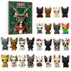 Christmas Dog Advent Calendar 24 Days Acrylic Ornament for Tree Decor Festive Countdown Surprise