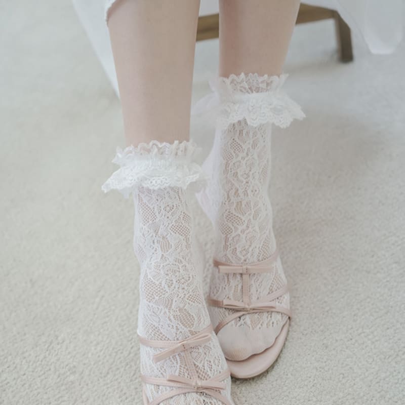 meminn lowzina lace socks 2colors