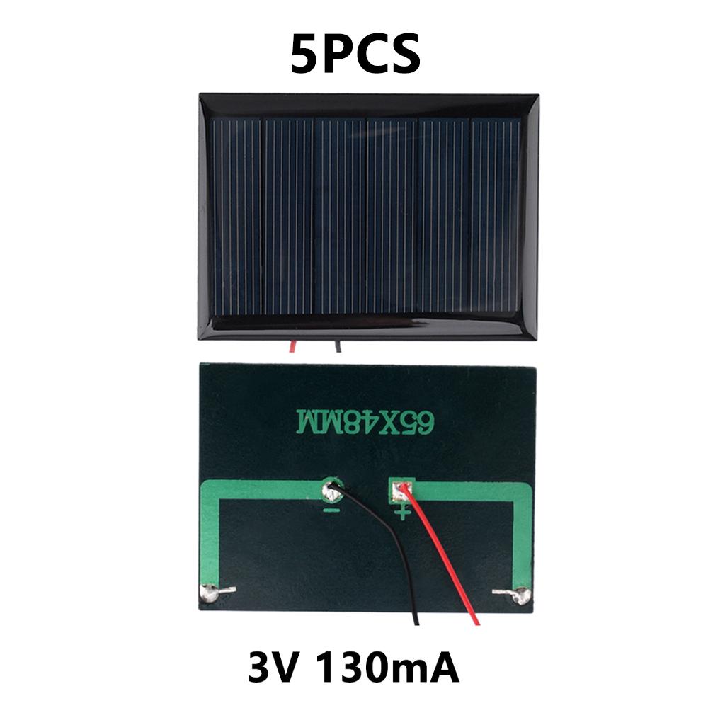 5PCS Mini Solar Board 2V/1.5V/3V/5V Solar Cells 54*54mm/60*30mm/65*48mm/68*37mm Solar Panel A-grade Polycrystalline Silicon 4
