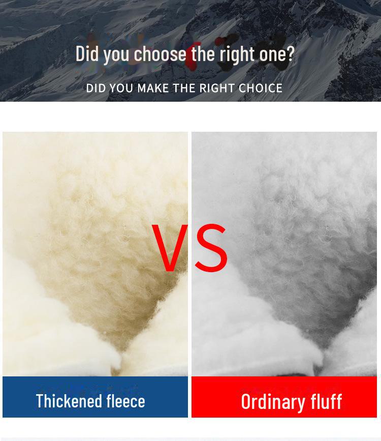 Northeast Winter Plus Velvet Warm Snow Boots - Men's & Women's Non-Slip Long Tube Cycling Outdoor Cotton Boots