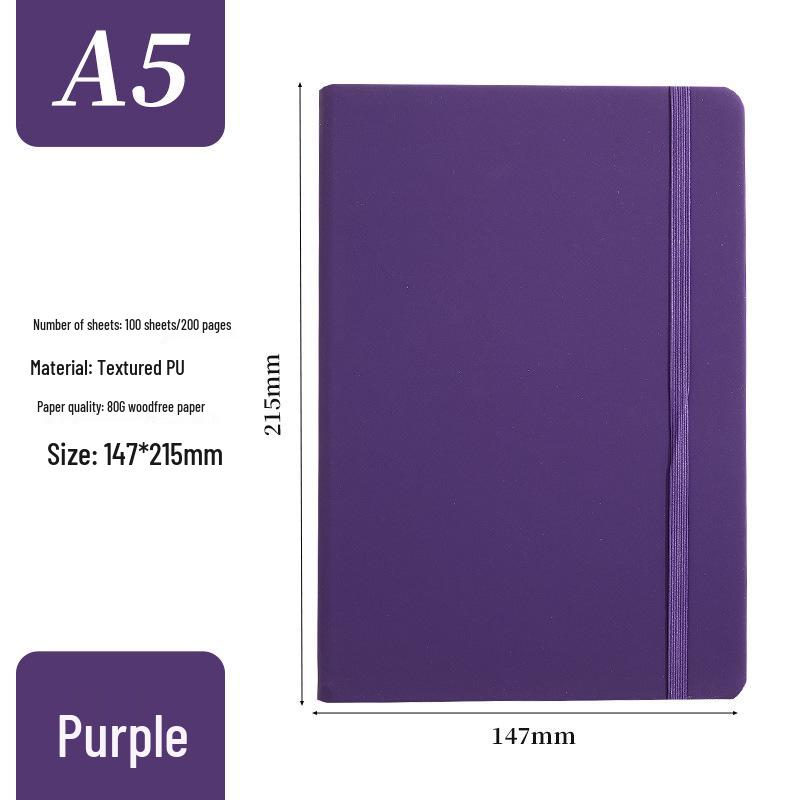 Custom PU Leather Lace-up Notebook with Printed Logo