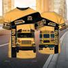 School Bus Driver Men's T-shirt 3D Print Casual Uniform Homme Summer O Neck Short Sleeve Oversized Unisex Harajuku Clothing 4XL