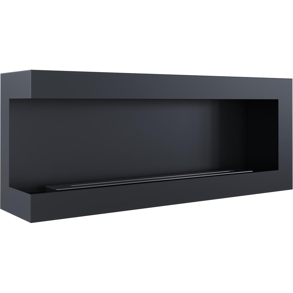 Wall mounted Bioethanol fireplace DELTA left-sided 120 cm TÜV 