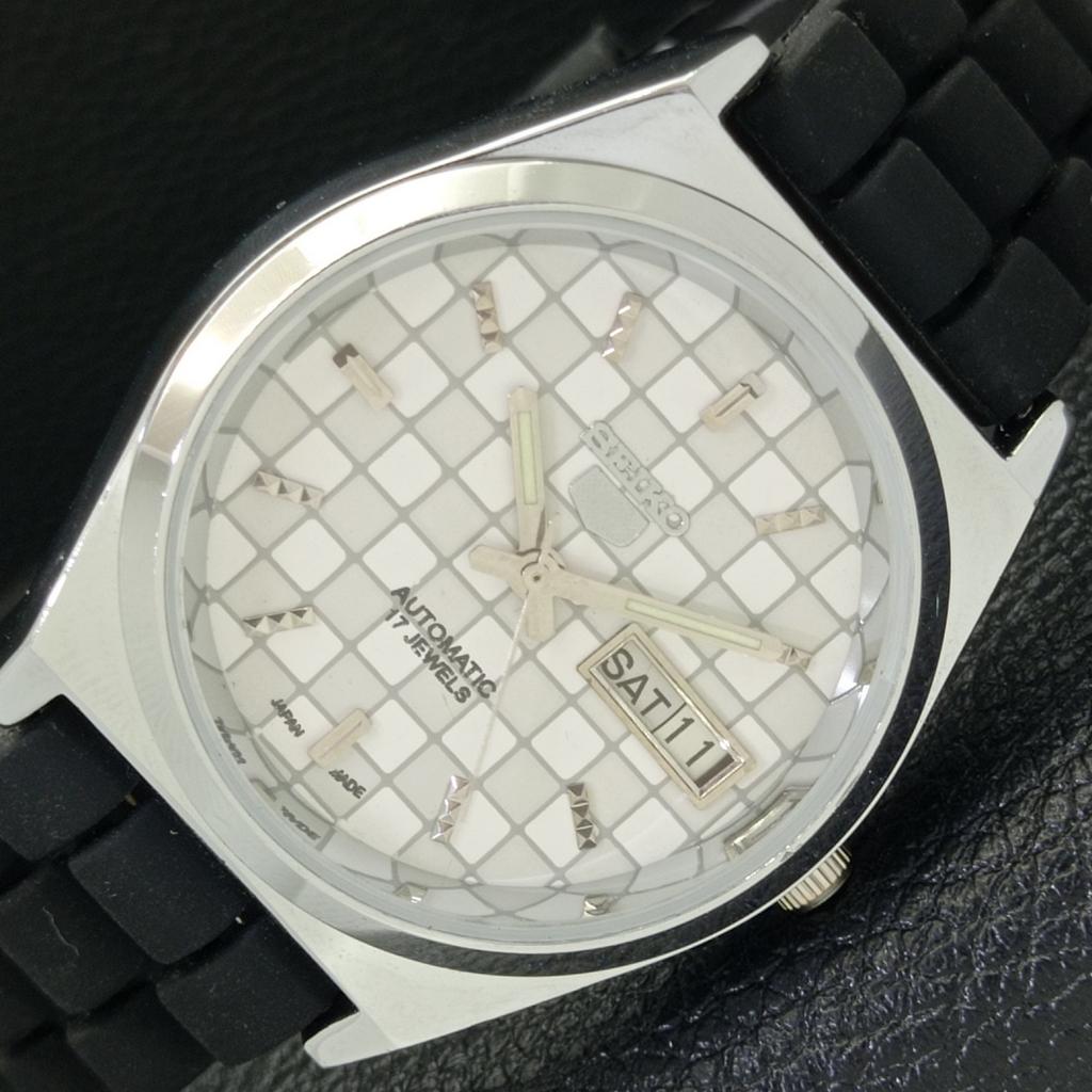 

Seiko 5 АВТОМАТИЧЕСКИЕ ЯПОНСКИЕ МУЖСКИЕ ЧАСЫ 6309A ВОССТАНОВЛЕННЫЕ ЦИФЕРБЛАТ БЕЛОГО ЦВЕТА a440279-9 Sk-a440279-1