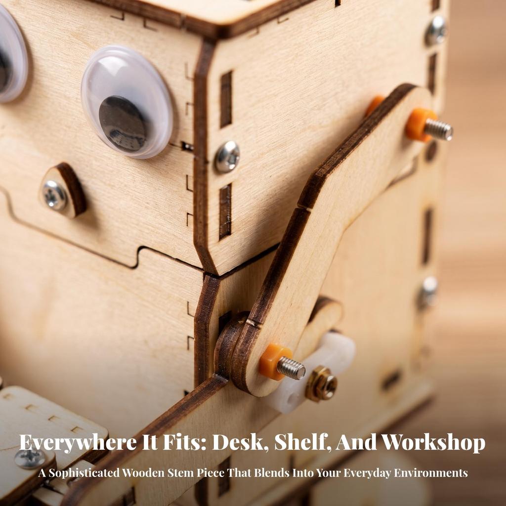 DIY Robot Kit Science Puzzle Teaching for Classroom, Students, Hobby Builders