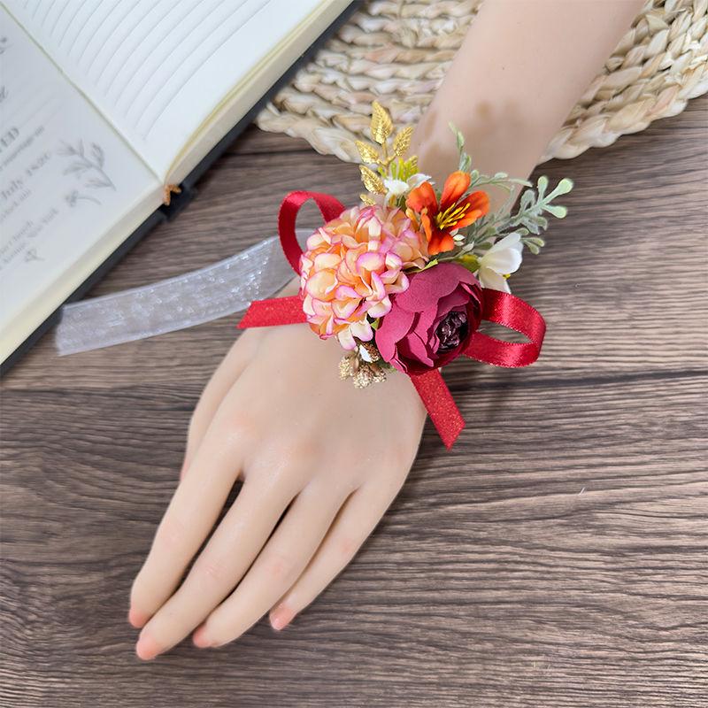 Mori Style Wedding Corsage Set: Bride & Groom Boutonnieres, Family Pins, Groomsmen & Bridesmaids Corsages