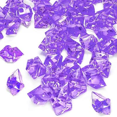 150 PEZZI Diamanti Finti Cubetti di Ghiaccio di Plastica Rocce di Ghiaccio Acriliche Cristalli di Ghiaccio Finti Gemme di Ghiaccio Finto