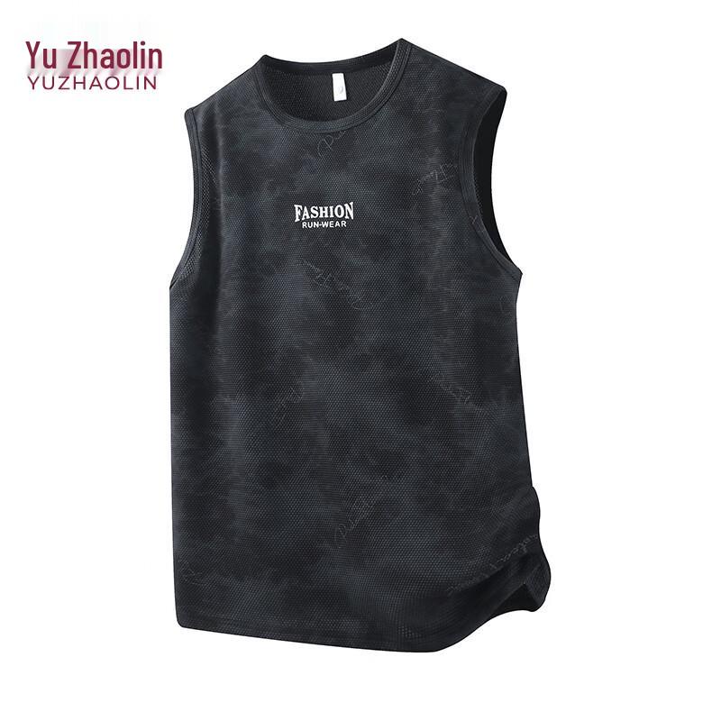 Yuzhaolin Men s Camouflage Ice Silk Sleeveless Tank Top XL