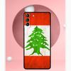 Lebanon Flag Map Case For Samsung Galaxy S24 S23 Ultra S22 S20 FE S21 FE Note 10 20 S8 S9 S10 Plus Cover