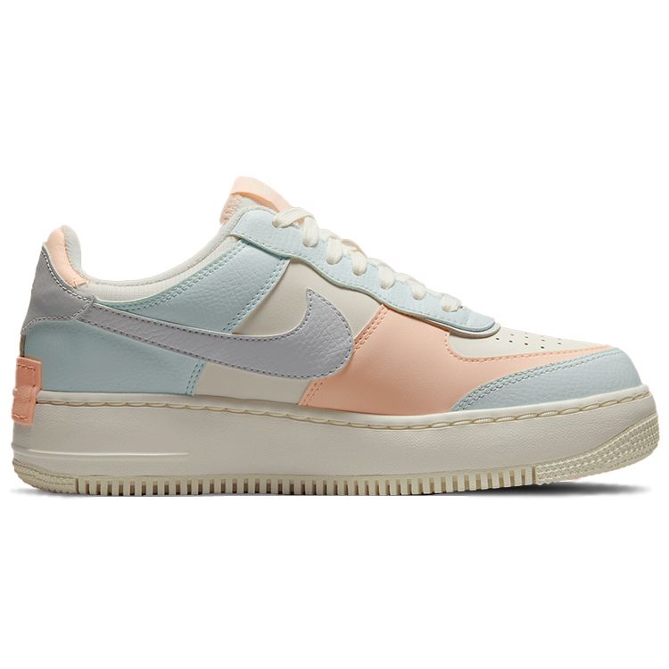 Nike  Air Force 1 Shadow Barely Green Crimson Tint Women Sneakers Orange Sail Photon-Dust CU8591-104