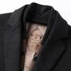 FAPAI Men's Detachable Down Liner Wool Blend Overcoat
