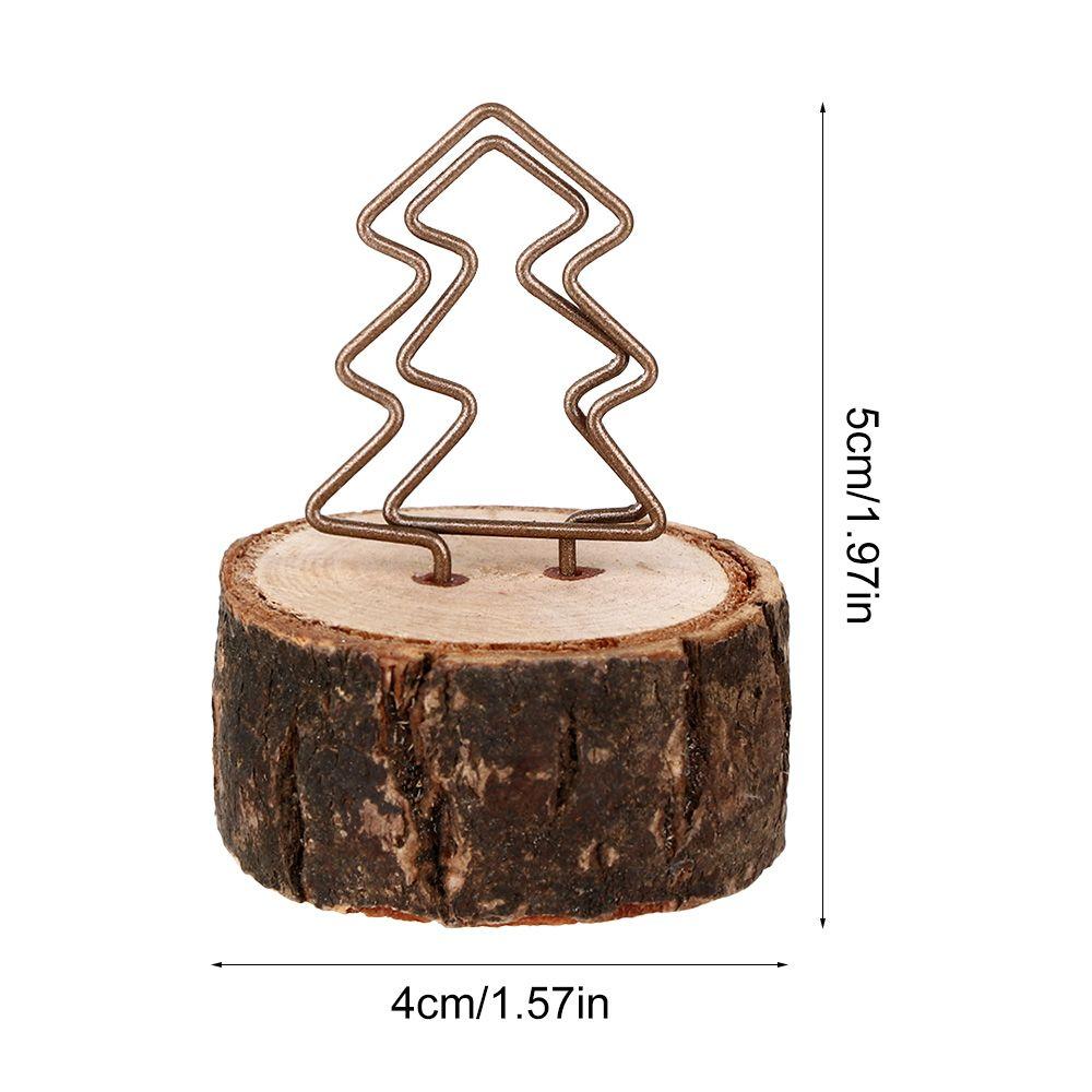 Desktop Decoration Wedding Supplies Table Numbers Holder Wooden Paper Clamp Photos Clips Picture Frame Clamps Stand Place Card