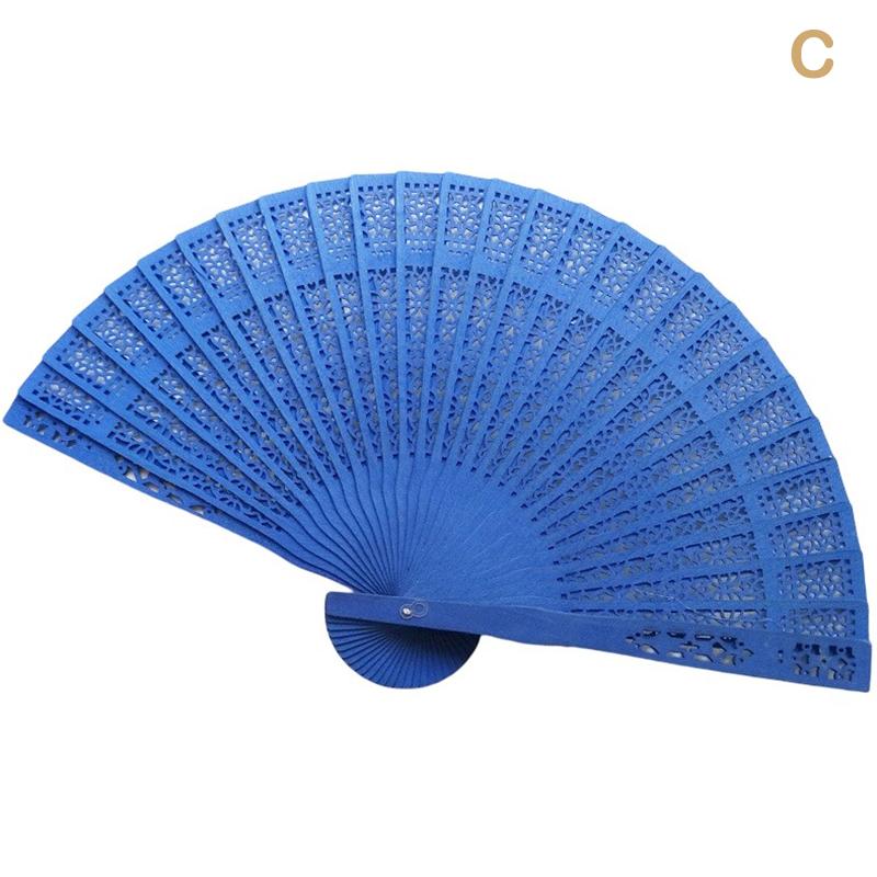 

Свадебный ручной ароматный веер для вечеринки, резной бамбуковый складной веер, китайский деревянный веер, винтажный полый складной веер в старинном стиле