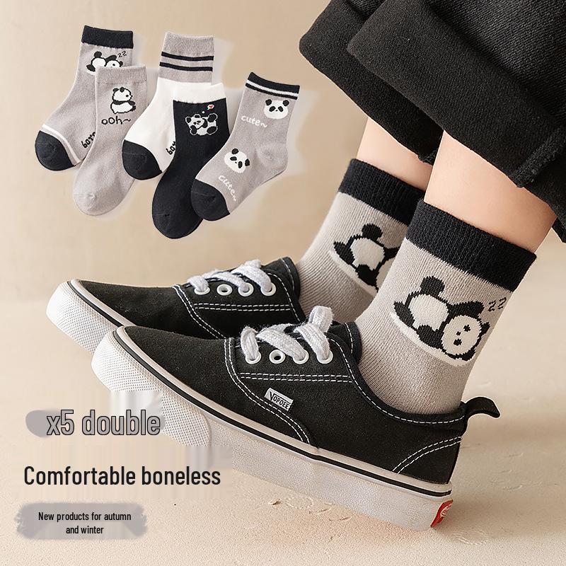 Autumn & Winter Cotton Socks for Kids 6-12 Years - Unisex Boys' & Girls' Collection