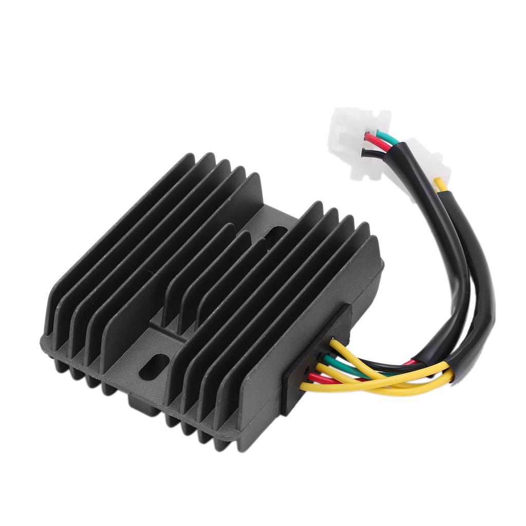 12V Motorcycle Voltage Regulator Rectifier 6?Line 2 Plug Aluminum Alloy for ATV250 300 CF250