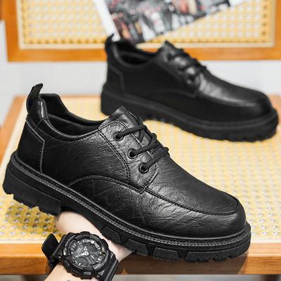 Fashion Leather Mens Casual Shoes Breathable Business Lace-Up Handmade Shoes Hot Sale Brand Classic Men Shoes Flats Moccasins