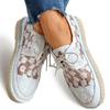 Fashion 2024 Fashion Women Sneakers Lace Up Mesh Women's Sneakers Outdoor Chunky Breathable Sneakers Flat Solid Color Plus Size Footwear