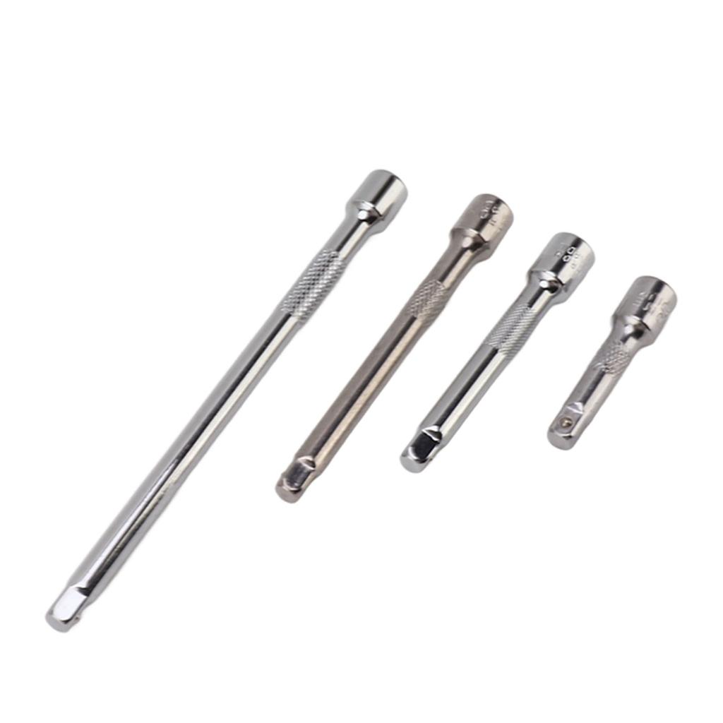 4pc 1 4in Drive Socket Extension Bar Set Long Shaft 50mm 75mm 100mm 150mm Ratchet Improved