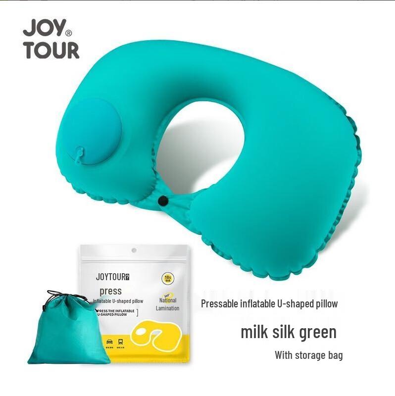 JOYTOUR Inflatable U-shaped Neck Pillow with Storage Bag 1-Pack
