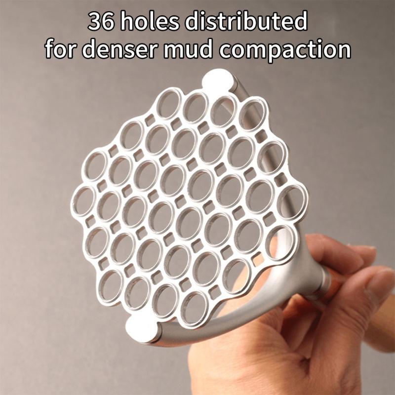 Aluminum Alloy Pressed Potato Masher Bean Masher Manual Fruit Vegetable Pressure Mud Machine Kitchen Tool Easy to Clean