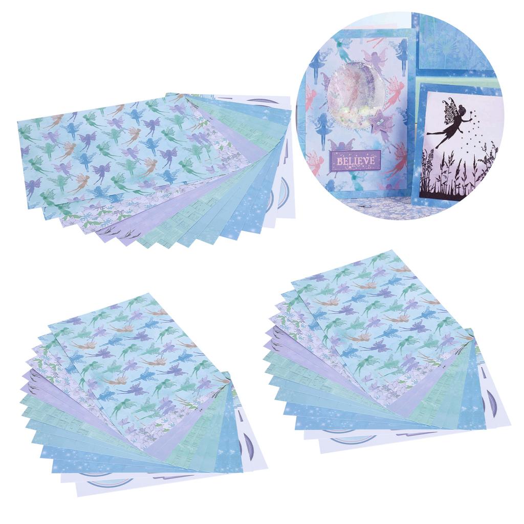 42pcs Background Paper Decoration Multiple Patterns for  Photo Album Scrapbooking Greeting Card C