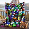 Coperta Calda in Flanella con Fantasia Among Us, Coperta Leggera Confortevole per Letto Divano
