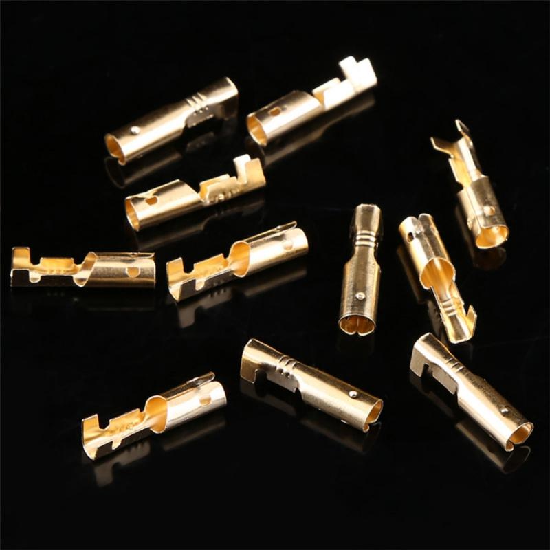 150Pcs 10 Kind Female Male Car Spade Connector Copper Splice Crimp Wire Terminal