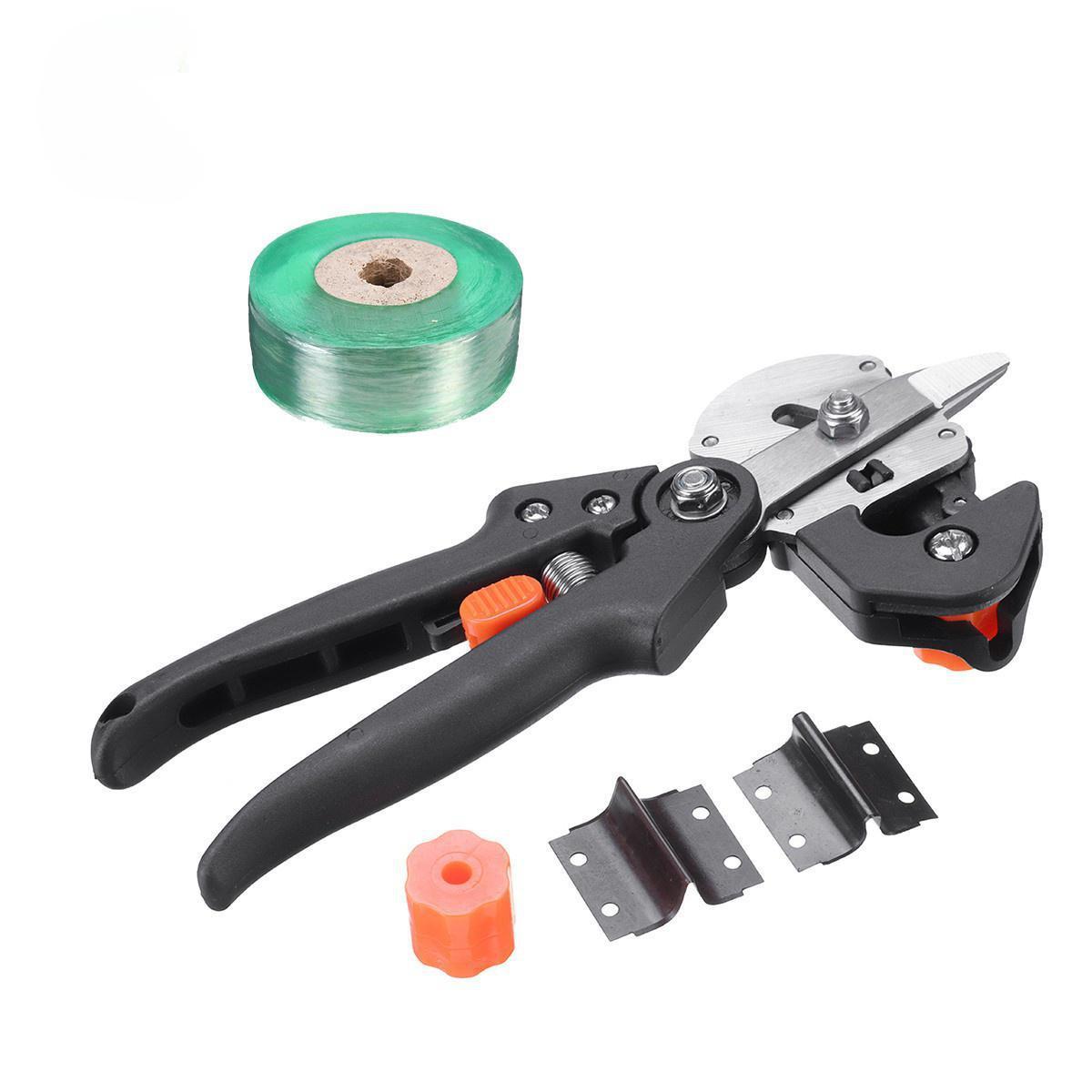 

1 шт. многофункциональные ножницы для прививки, инструмент для прививки плодовых деревьев, резак для веток, лента для прививки, садовые инструменты чёрный