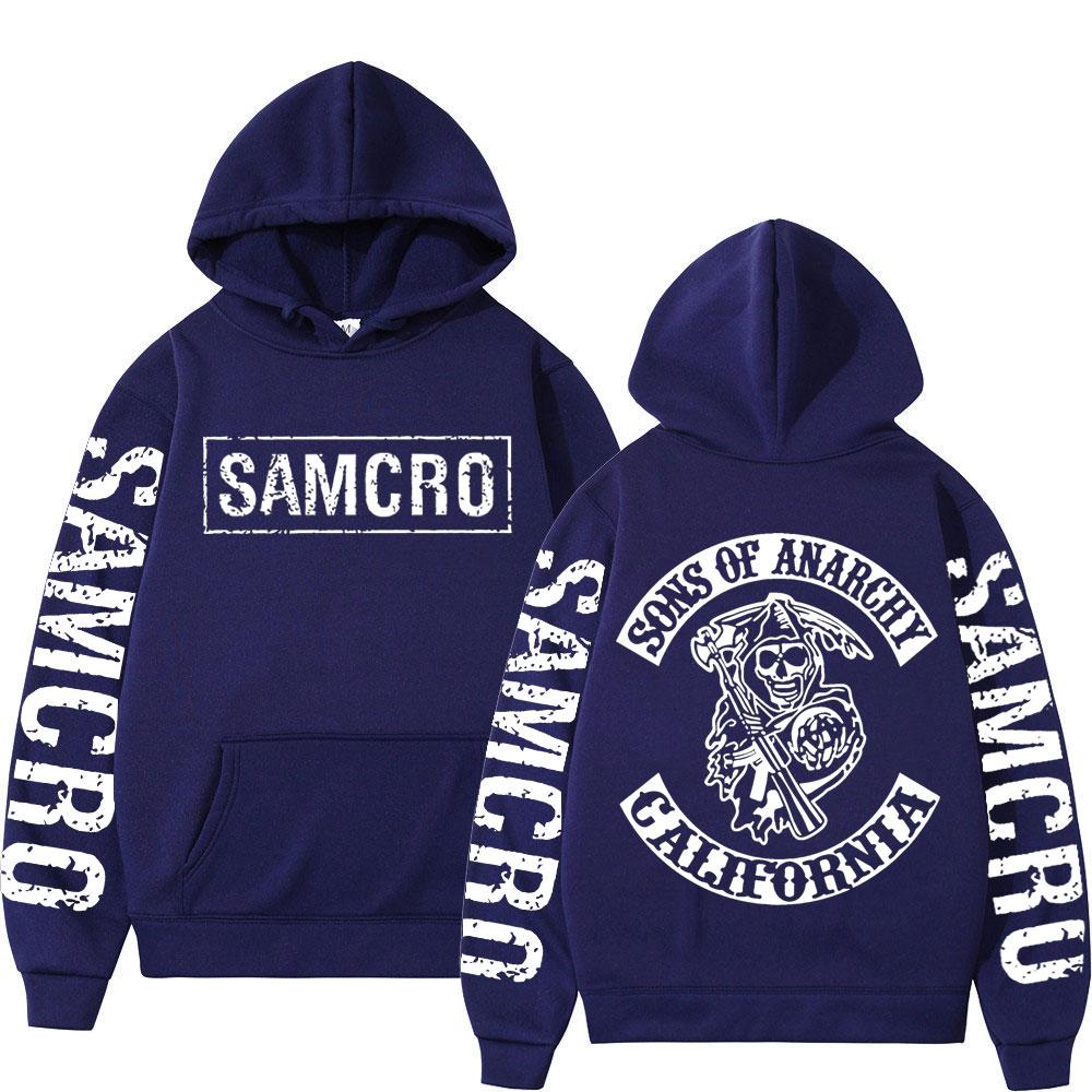 TV Play Sons of Anarchy Print Hoodie Herren Damen Kleidung Gothic Vintage Kapuzenpullover Herbst Winter Mode Lässige Pullover