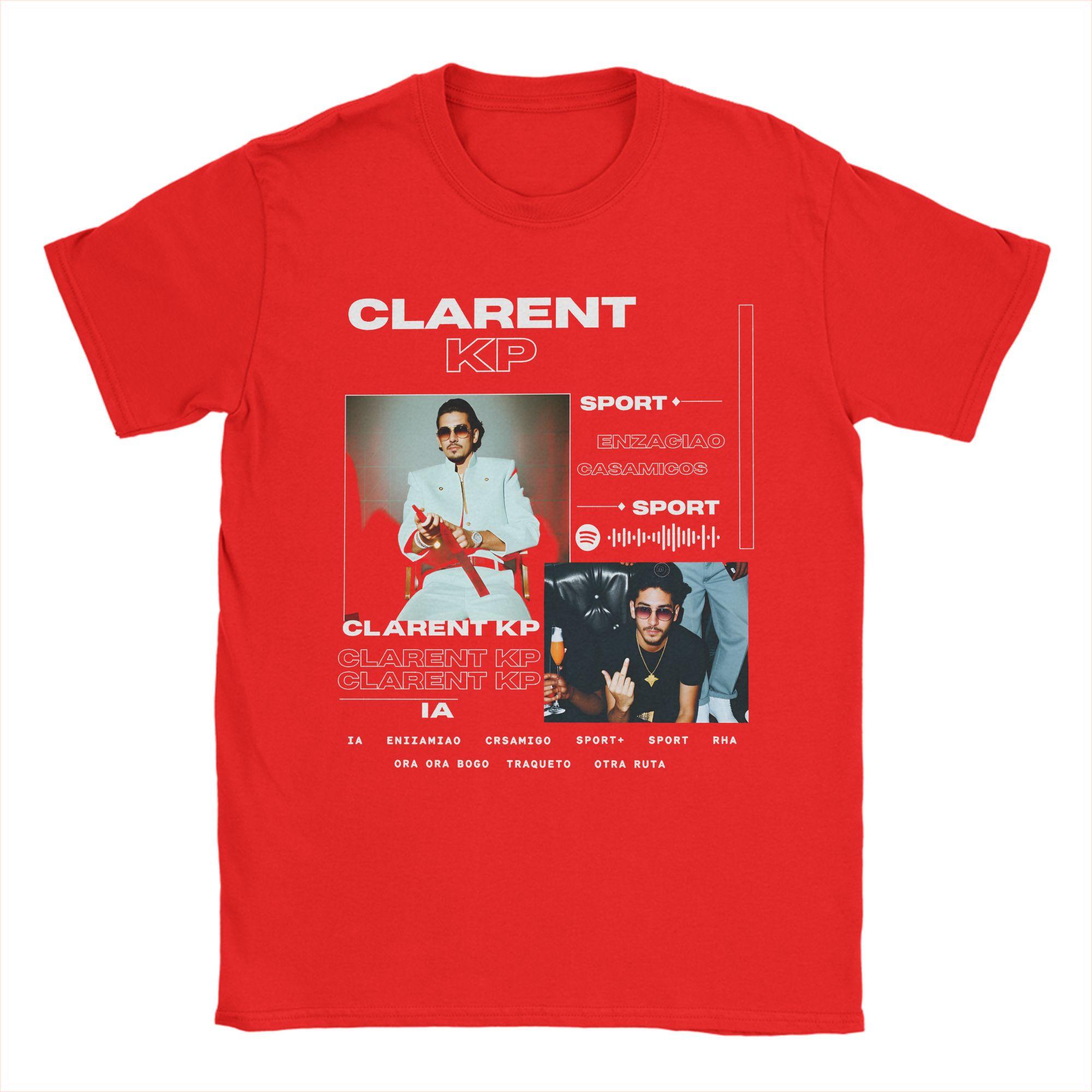 

Unisex Rapper CLARENT Album T Shirt Cotton Clothing Casual Short Sleeve Round Collar Tee Shirt Graphic Printed TShirts S