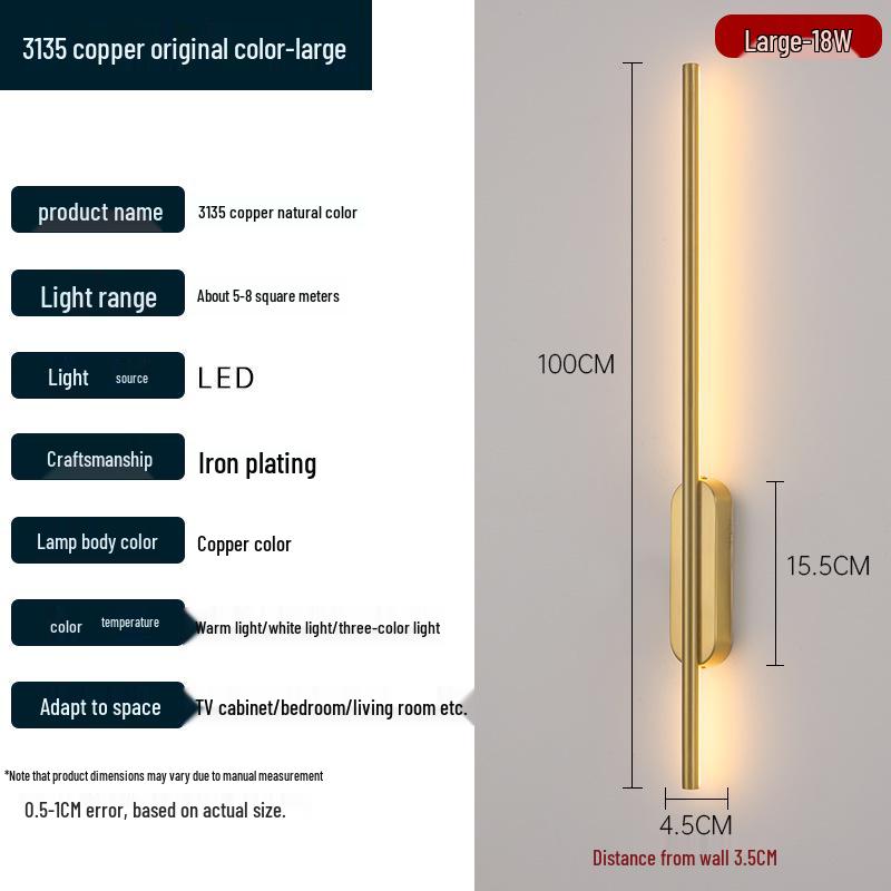 Modern Minimalist LED Anti-Glare Wall Light: Creative Indoor Lamp for Bedroom, Living Room, or Restaurant