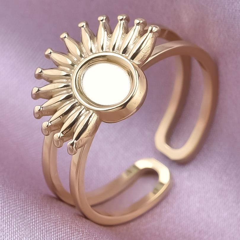 Klassisk Retro Öppningsbar Justerbar Ring Oregelbunden Geometri Hjärta Ellips Vattendroppe Glänsande Rostfritt Stålringar Semesterpresent