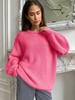 Autumn Winter Faux Mink Loose Knit Sweater - European American Style for Women