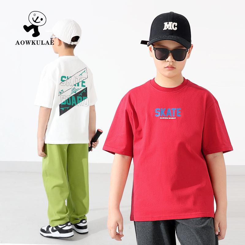 

Kids Korean-Style Summer Casual Printed Short Sleeve Top 150 cm