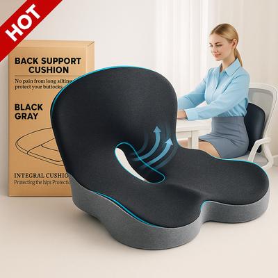 Sitzkissen aus Memory-Schaum für Bürostühle, LKW-Fahrer, Ergonomisches Sitzkissen zur Linderung von Rücken-, Steißbein- und Ischiasschmerzen