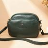 Women's messenger bag PU bag, retro style women's bag, threelayer shell bag, highend texture shoulder bag, fashionable mobile phone bag.