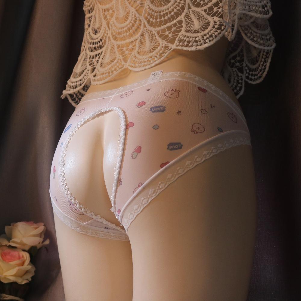 Herren Hiding Gaff Höschen Formwäsche Crossdressing Transgender Unterwäsche Gay Rollenspiel Hohl Gesäß Dessous Fake Girl Cartoon Slips