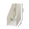 Simple Plastic Bookends Double Layer Solid Color Book Stand Large Capacity File Storage Shelf Student Supplies