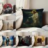 Anime J-Jesus Pillow Case Anti-dustmite Pillowcase Invisible Zipper Silky Short Plush Sofa Cushion Cover