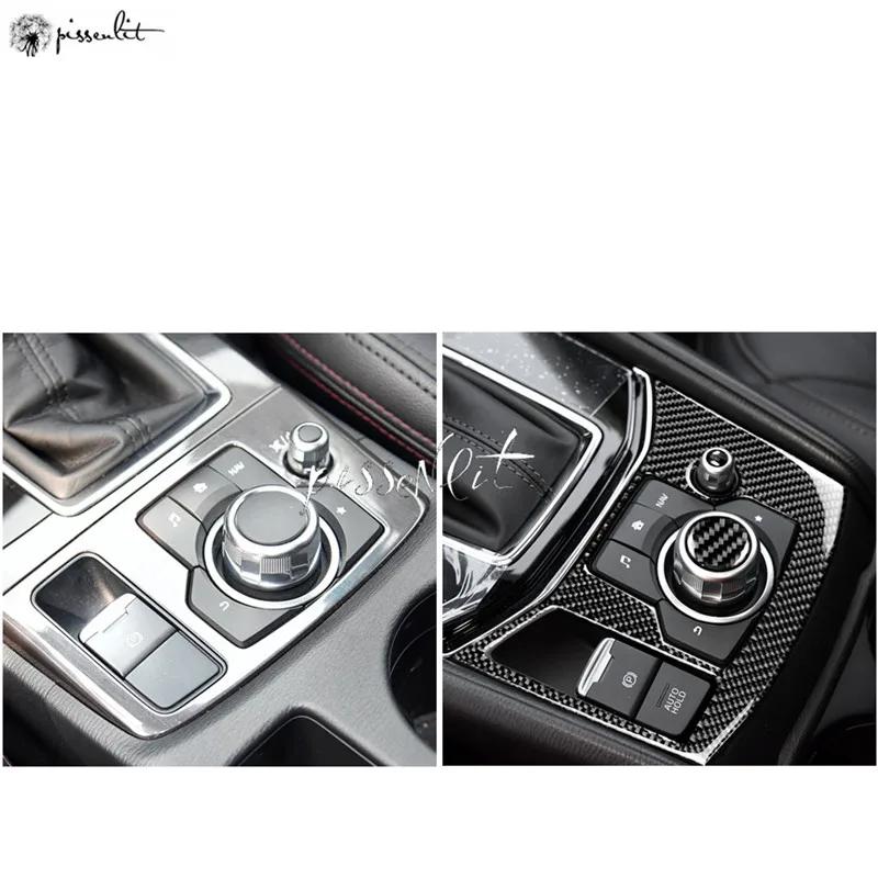 Carbon Fiber Gear Panel Frame Cover Trim Sticker for Mazda CX-5 CX 5 CX5 2018 2017 Car Styling Interior Accessories Gear Panel