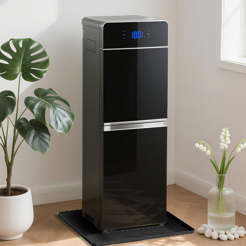 Antislip siliconen lekbak voor koelkast met opstaande rand, geschikt voor wasmachines, voerbakken voor huisdieren en vaatwassers.