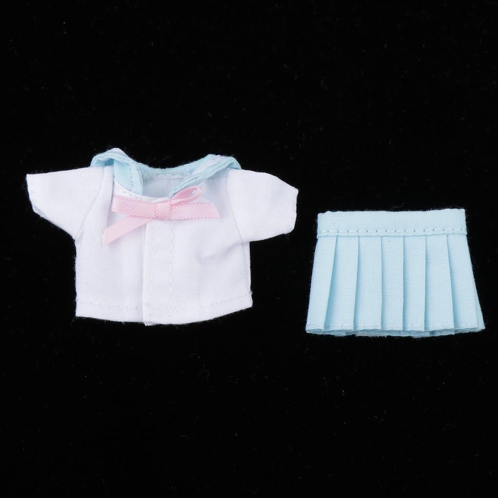 Lovely Doll School Uniform Skirt for Obitsu11 Doll Party Casual Outfits