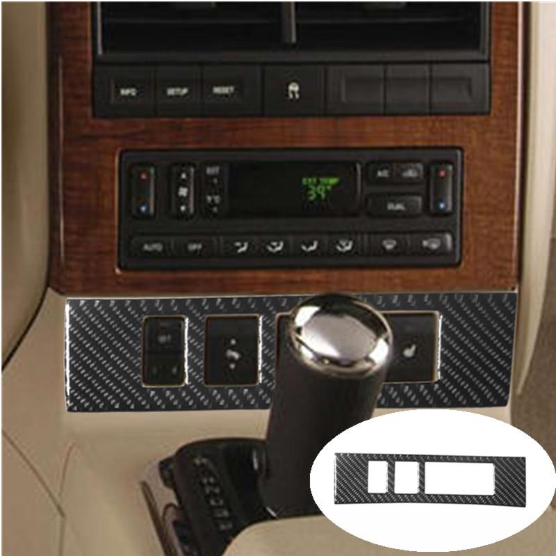 Car Interior Decoration Carbon Fiber Sticker For Ford Explorer Sporttrac Mercury Mountaineer 2008 2009