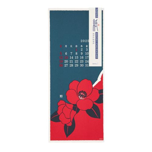 

Календарь Midori 2025 настенный Echizen Washi L цветочный узор 31340006